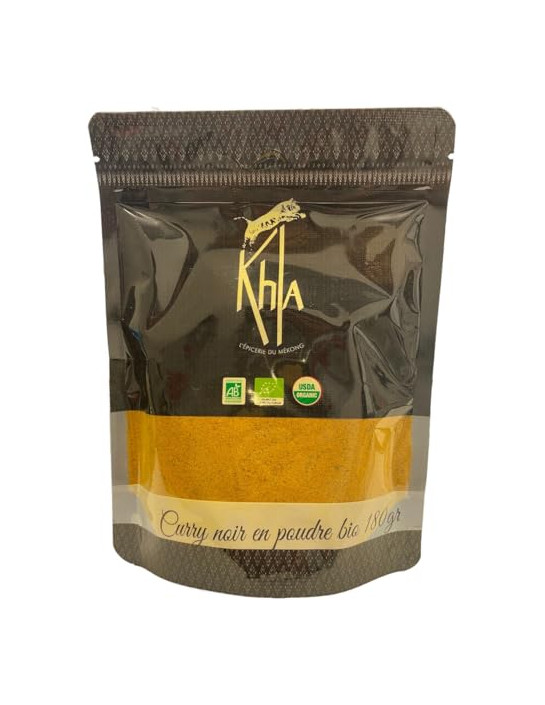 Curry noir - Biologique - en poudre - 180g- KHLA