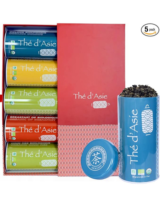 Coffret 5 box Oolong - Biologique- THÉ D'ASIE