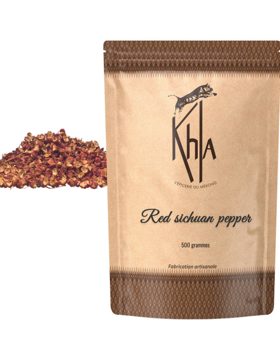 Poivre rouge de Sichuan - en grains - 500g- KHLA