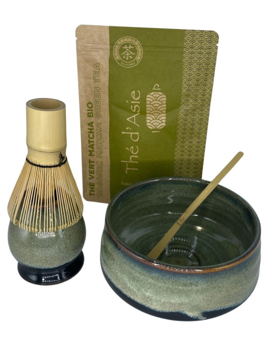 Set Matcha Vietnam Bleu/Marron-